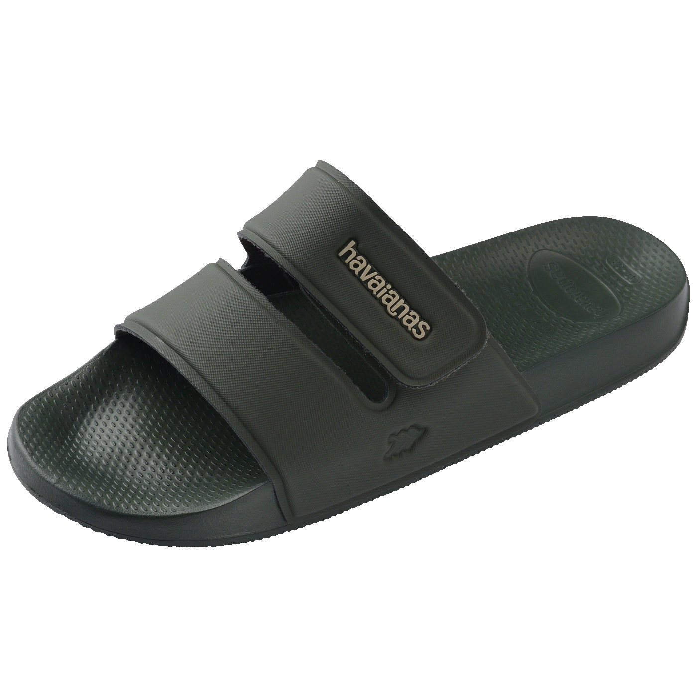 Chinelo Slide Strap Confortável Unissex Verde Olive para Verão e Praia