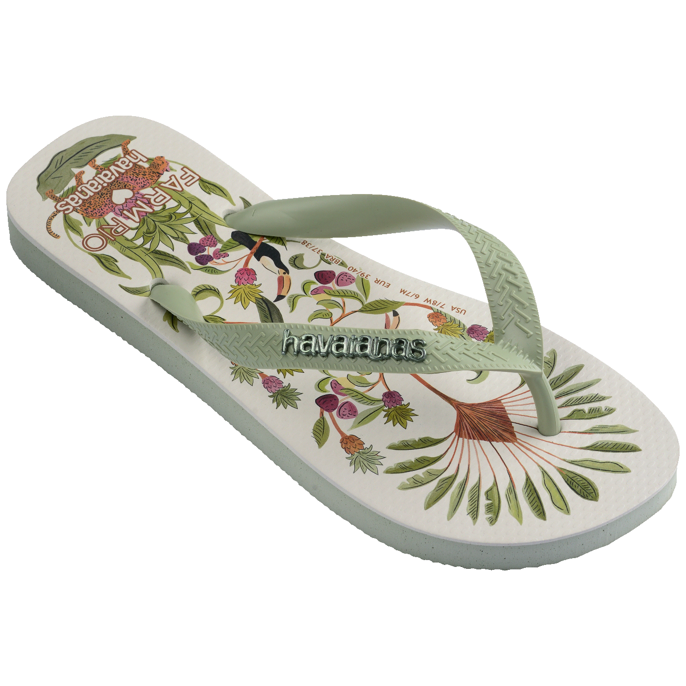 Chinelo Farm Floresta Doce Feminino, Conforto Vibrante para Verão, Estampa Exclusiva