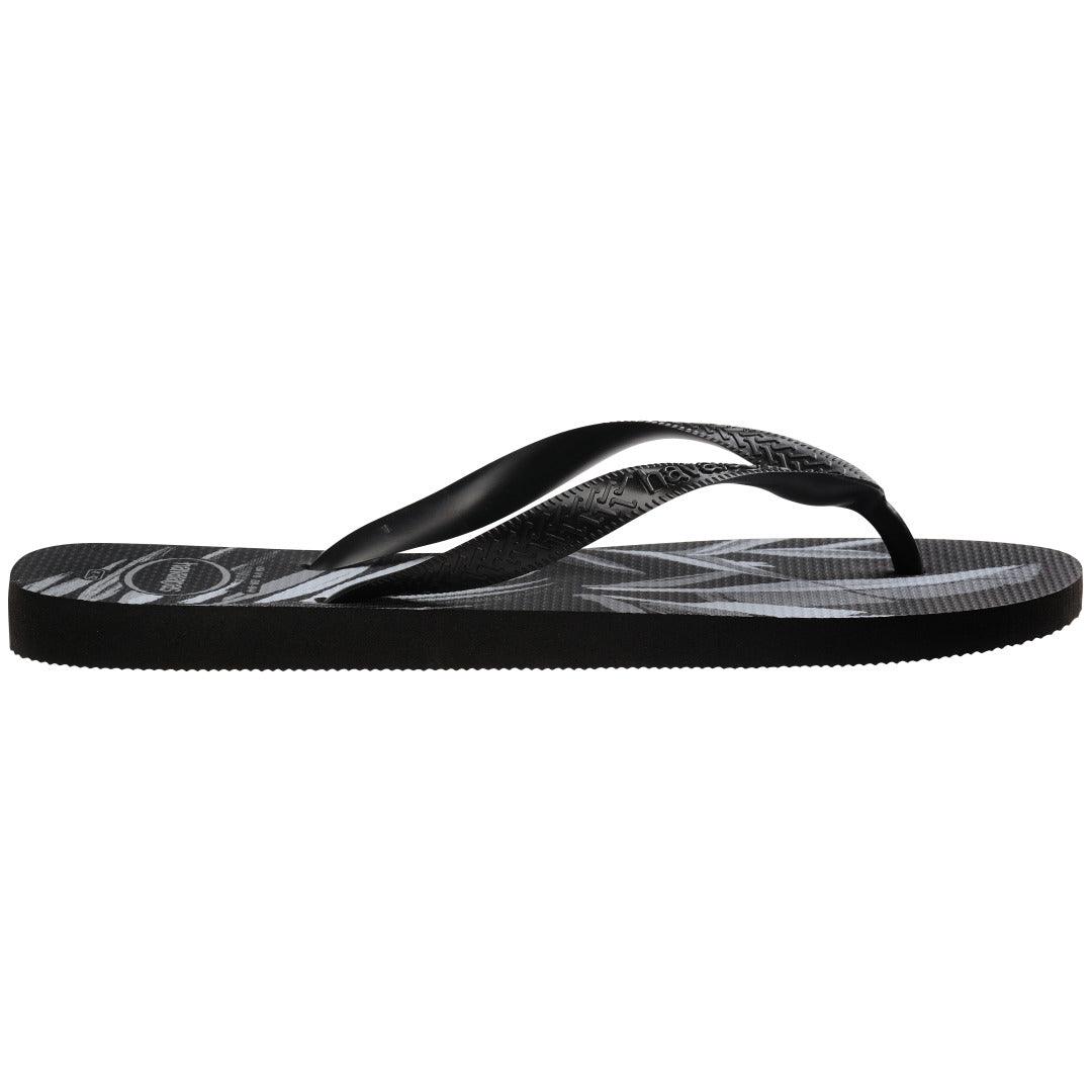 Chinelo  Aloha Preto: Conforto Tropical e Estampa Vibrante de Verão