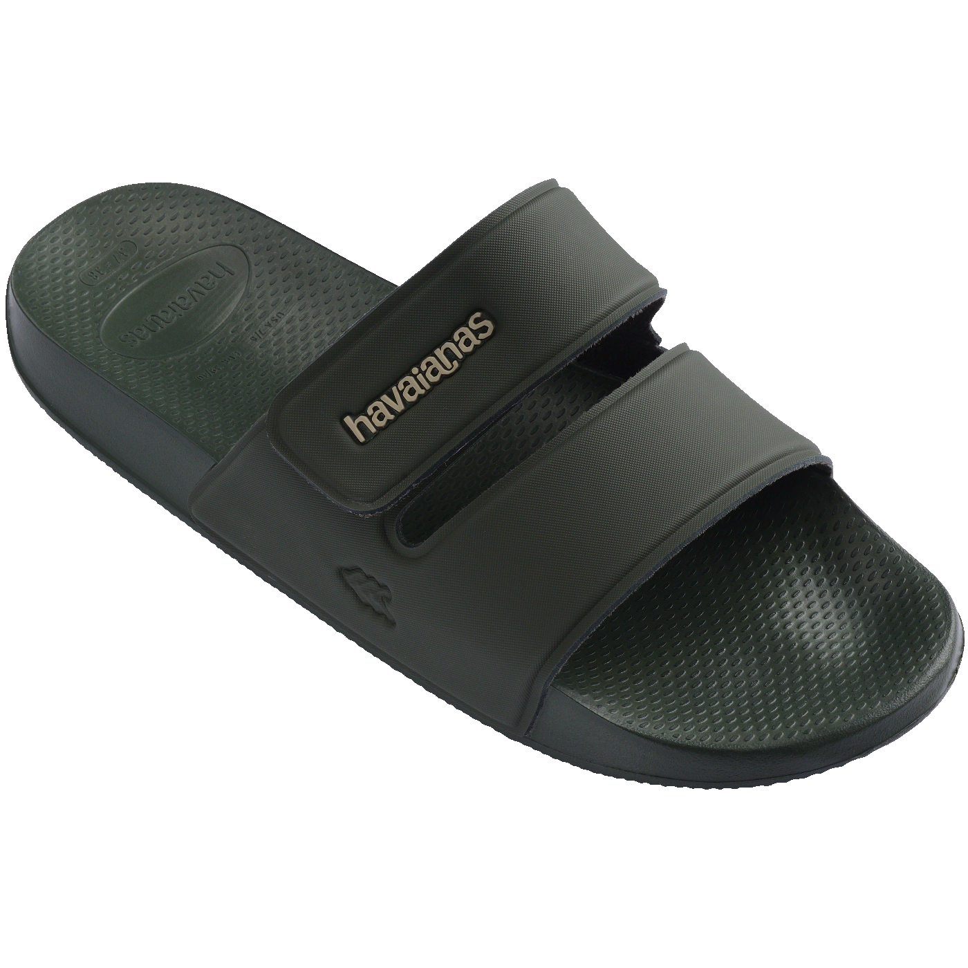 Chinelo Slide  Strap Confortável Unissex Verde Olive para Verão e Praia