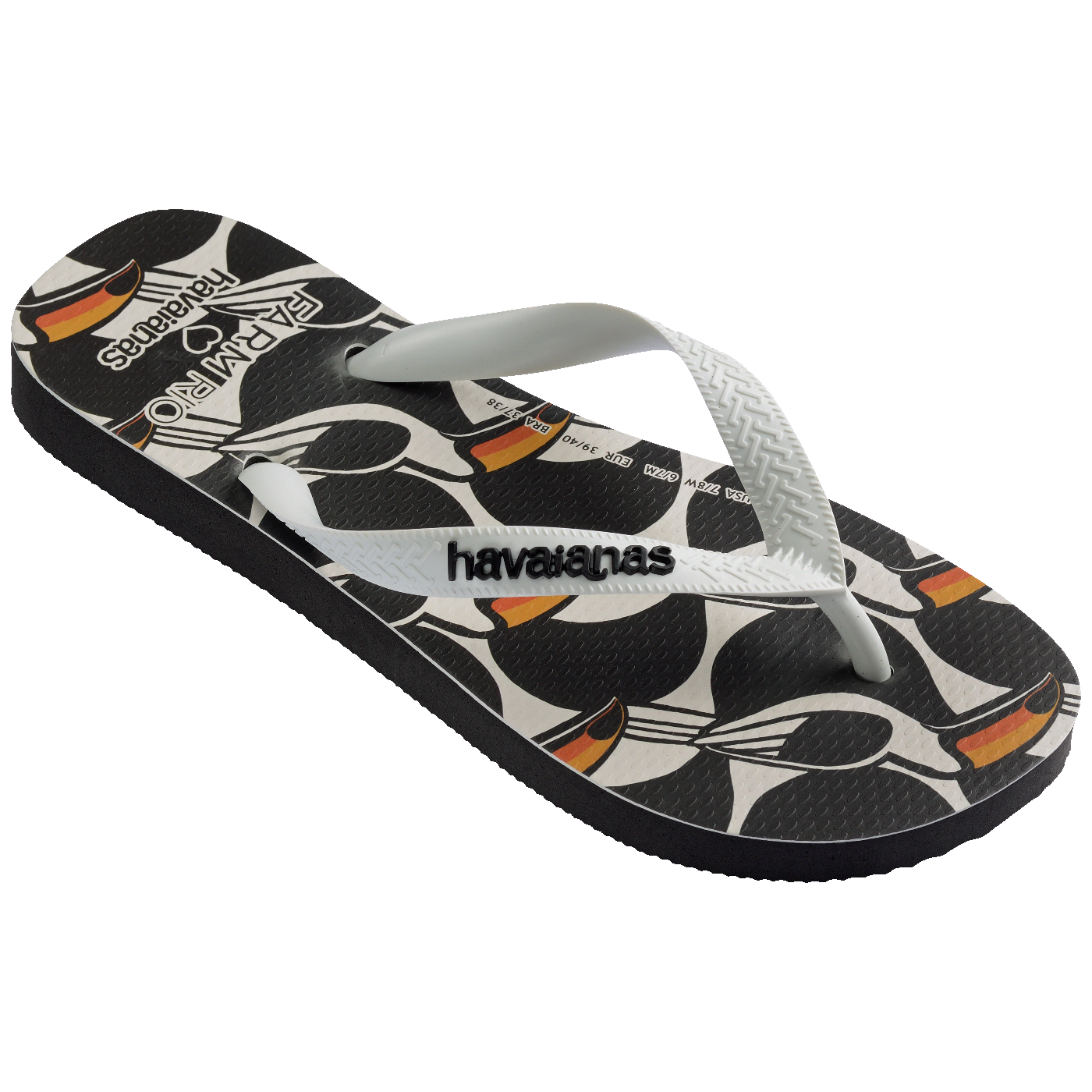 Chinelo  Farm Copatucano: Conforto Vibrante e Estampa Tropical Exclusiva de Tucano