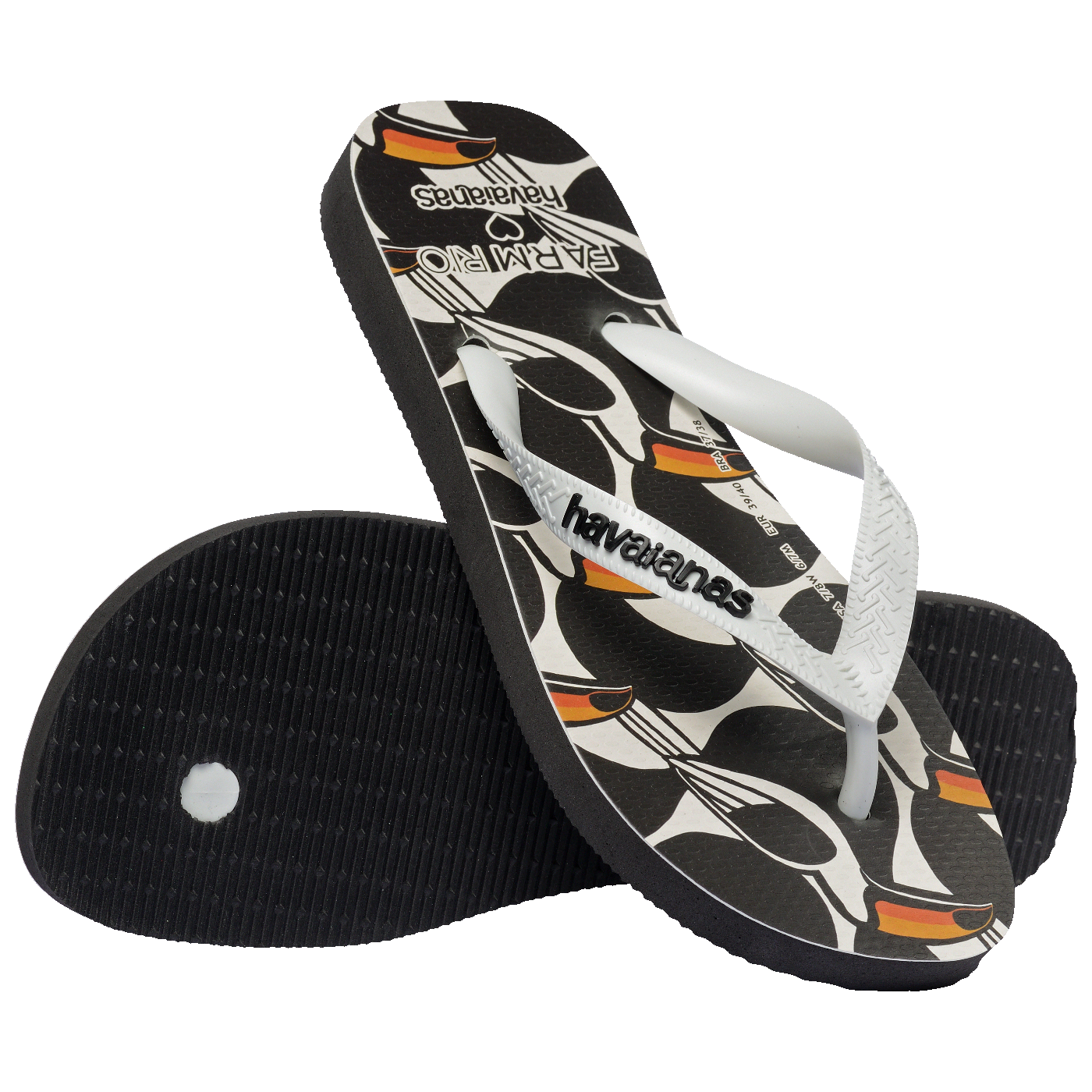 Chinelo  Farm Copatucano: Conforto Vibrante e Estampa Tropical Exclusiva de Tucano